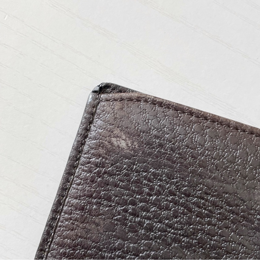 Gucci brown black pebbled leather horsebit long wallet - Picture 13 of 13